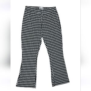 Urban Outfitters Black and White Check Boot Cut Jeans